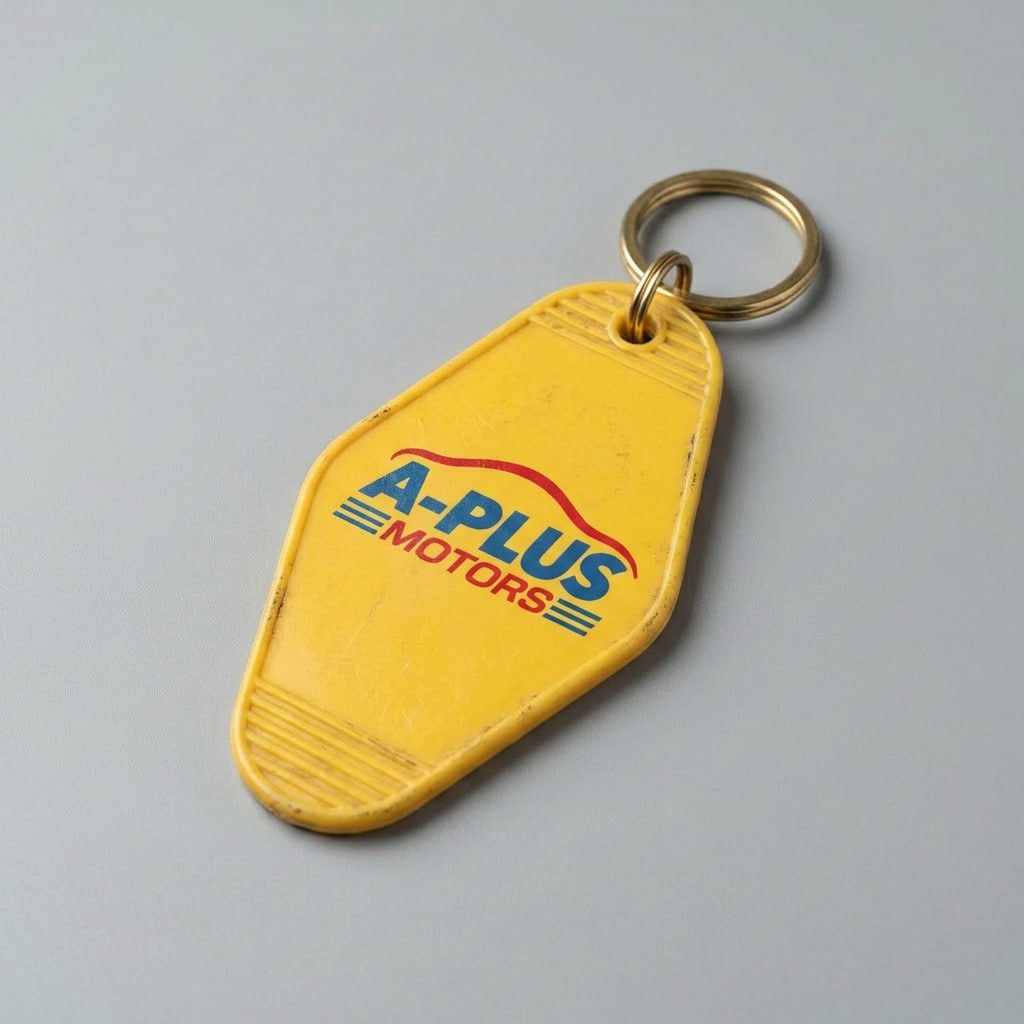 Retro Plastic Motel Key Tag